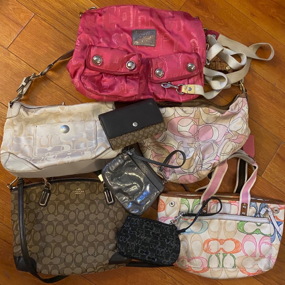 Coach assortment of handbags